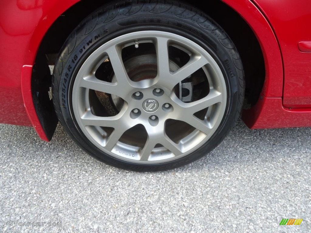 2005 Altima 3.5 SE-R - Code Red / SE-R Charcoal photo #24