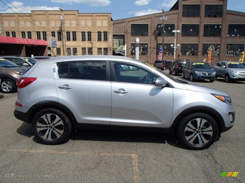 2012 Sportage EX - Bright Silver / Black photo #1