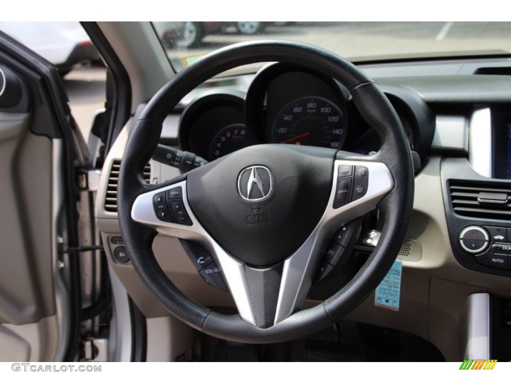 2007 Acura RDX Technology Taupe Steering Wheel Photo #81151980