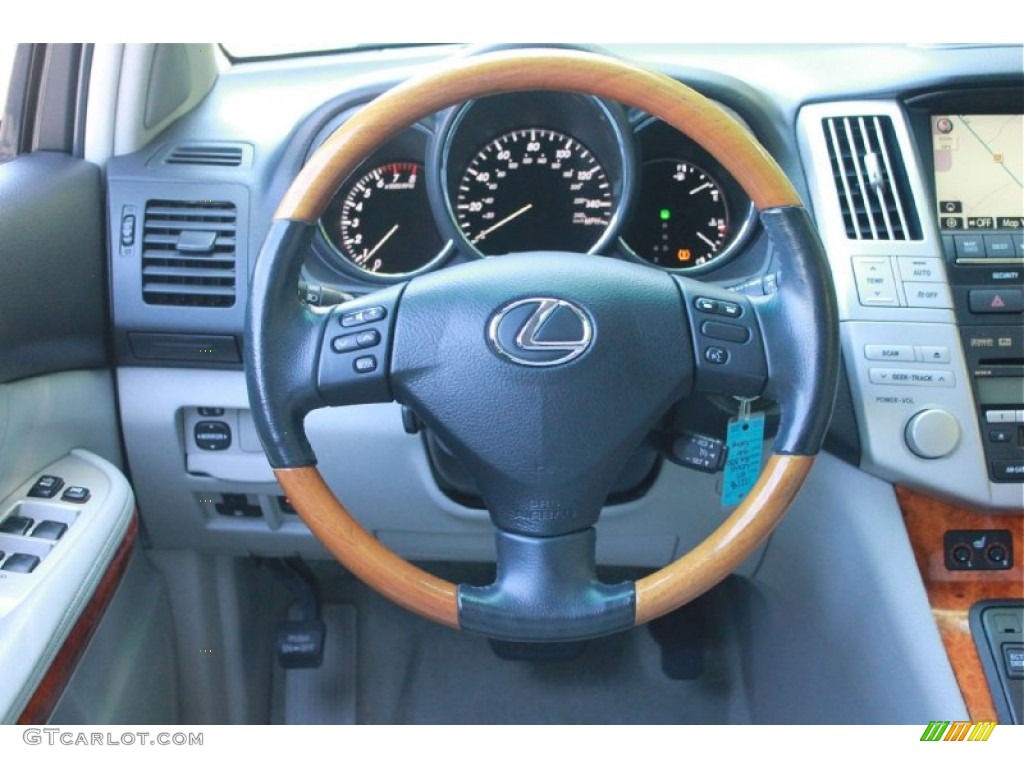 2007 Lexus RX 350 Light Gray Steering Wheel Photo #81152241
