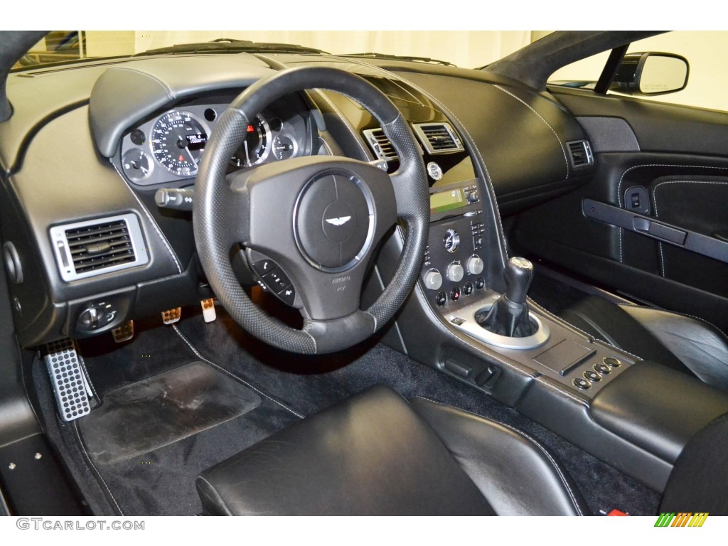 Obsidian Black Interior 2006 Aston Martin V8 Vantage Coupe Photo #81153006