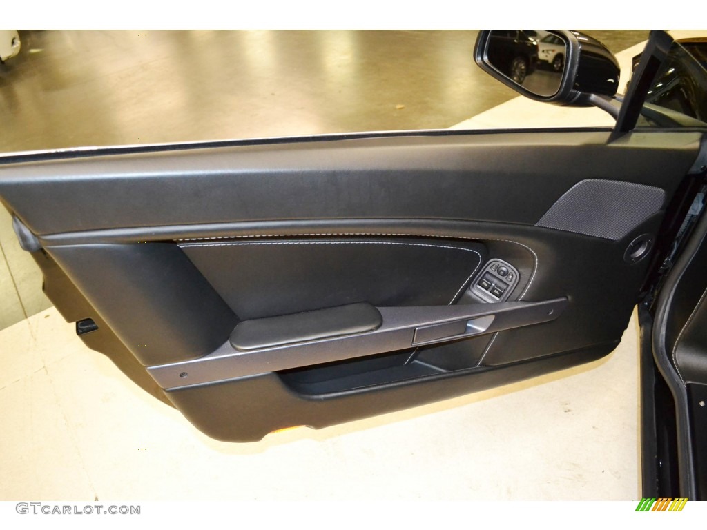 2006 Aston Martin V8 Vantage Coupe Obsidian Black Door Panel Photo #81153181