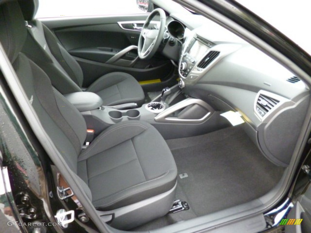 Black Interior 2013 Hyundai Veloster RE:MIX Edition Photo #81154123