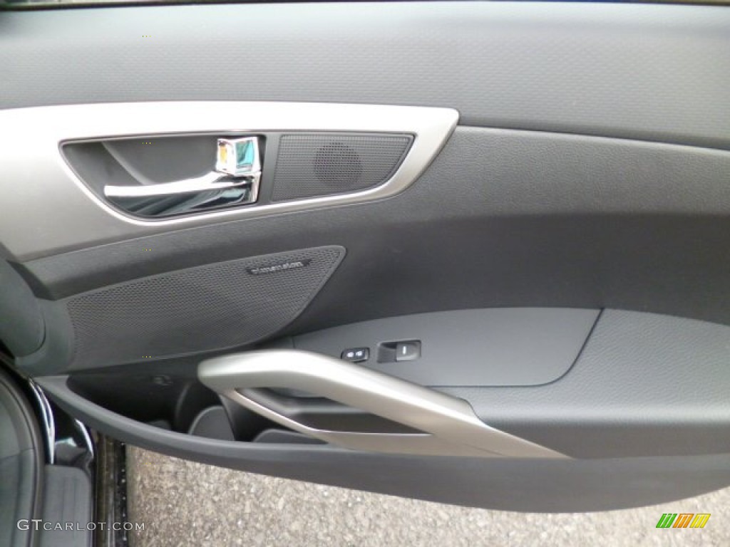 2013 Hyundai Veloster RE:MIX Edition Black Door Panel Photo #81154143