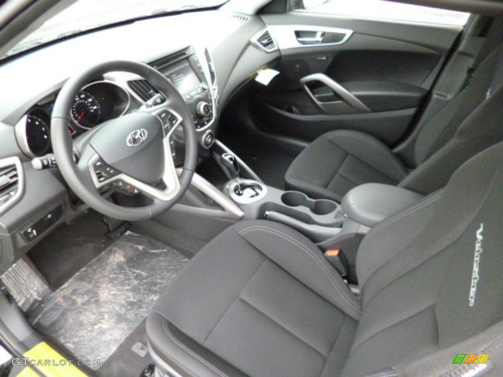 Black Interior 2013 Hyundai Veloster RE:MIX Edition Photo #81154207
