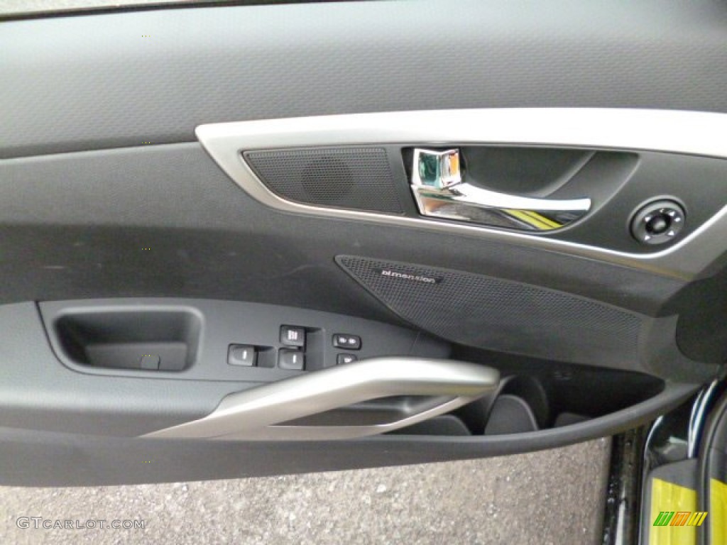 2013 Hyundai Veloster RE:MIX Edition Black Door Panel Photo #81154222