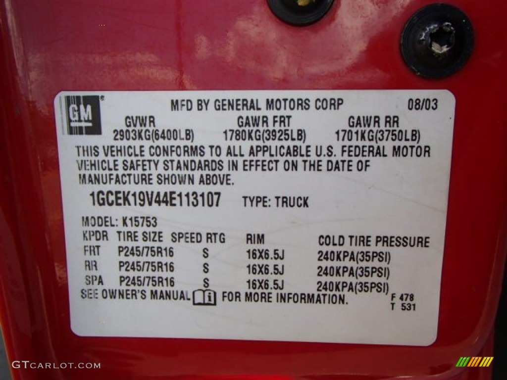 2004 Silverado 1500 LS Extended Cab 4x4 - Victory Red / Medium Gray photo #20