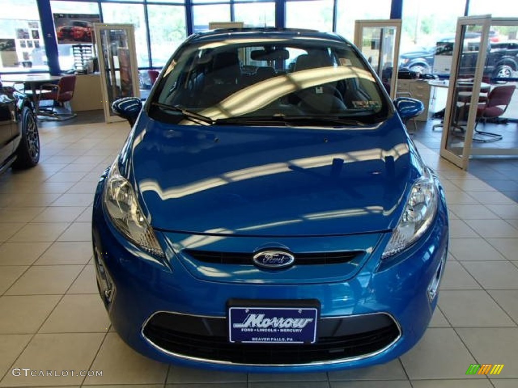 2013 Fiesta Titanium Hatchback - Blue Candy / Charcoal Black Leather photo #2