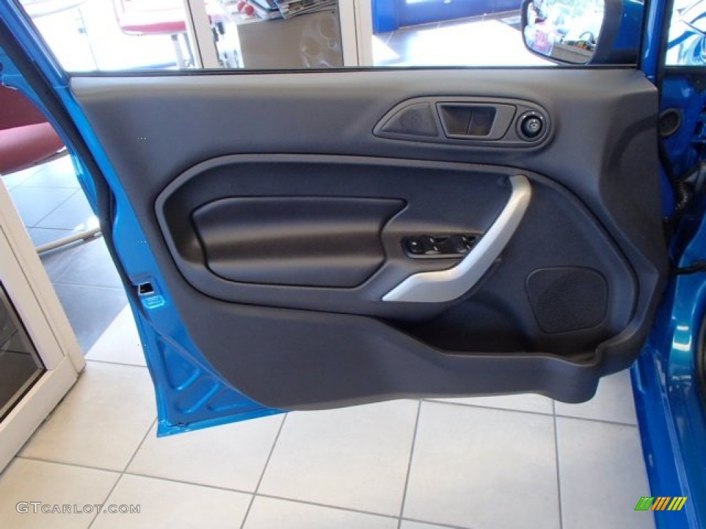 2013 Fiesta Titanium Hatchback - Blue Candy / Charcoal Black Leather photo #10