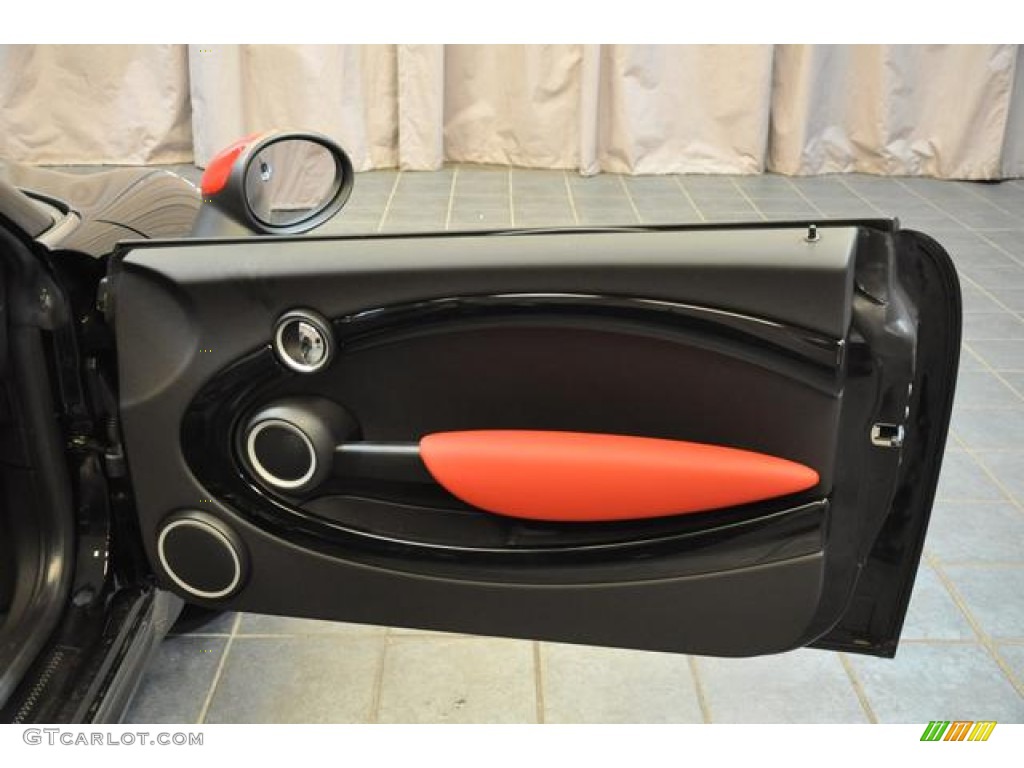 2013 Mini Cooper John Cooper Works Roadster Carbon Black Door Panel Photo #81159277