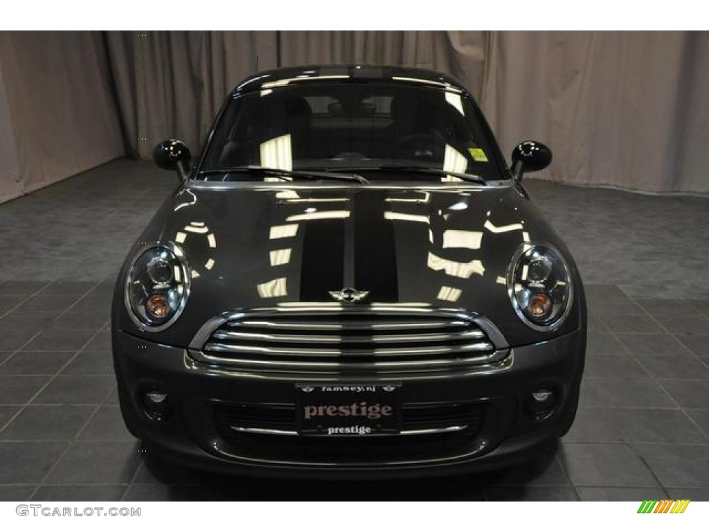 2013 Cooper Coupe - Eclipse Gray Metallic / Carbon Black photo #3