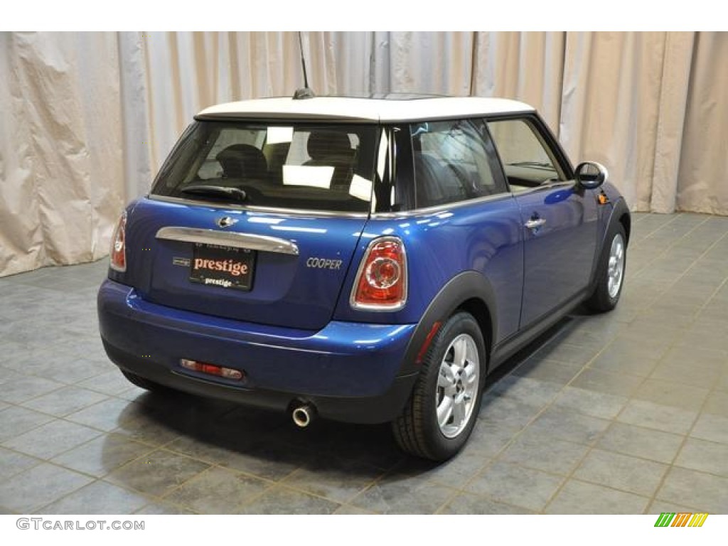 2013 Cooper Hardtop - Lightning Blue Metallic / Carbon Black photo #13