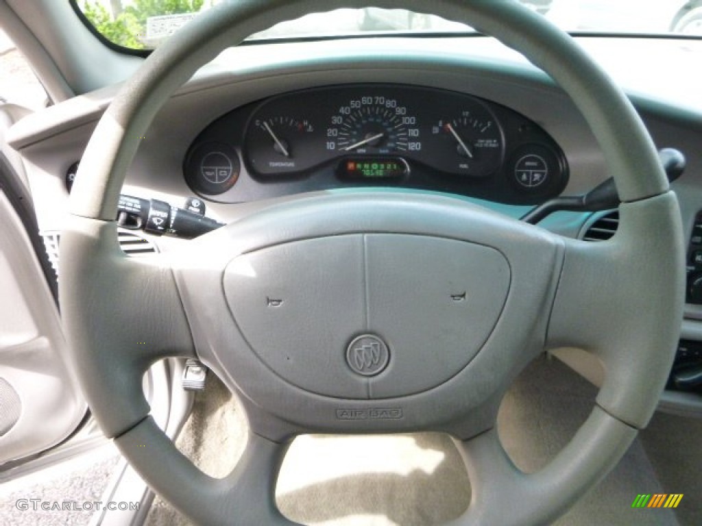 2004 Buick Century Standard Medium Gray Steering Wheel Photo #81160559