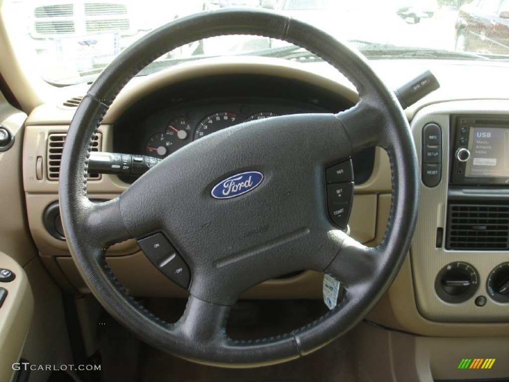 2005 Explorer XLT 4x4 - Mineral Grey Metallic / Medium Parchment photo #13