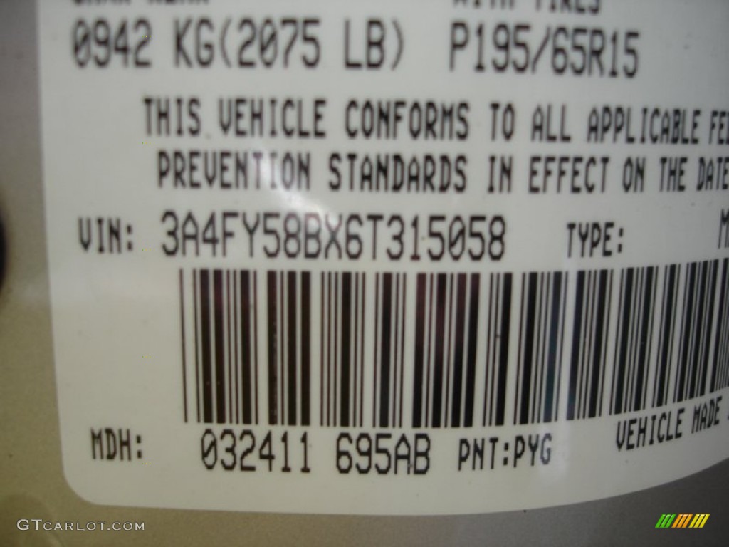 2006 PT Cruiser Touring - Linen Gold Metallic Pearl / Pastel Pebble Beige photo #15