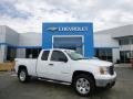 2008 Summit White GMC Sierra 1500 SLE Extended Cab 4x4  photo #1