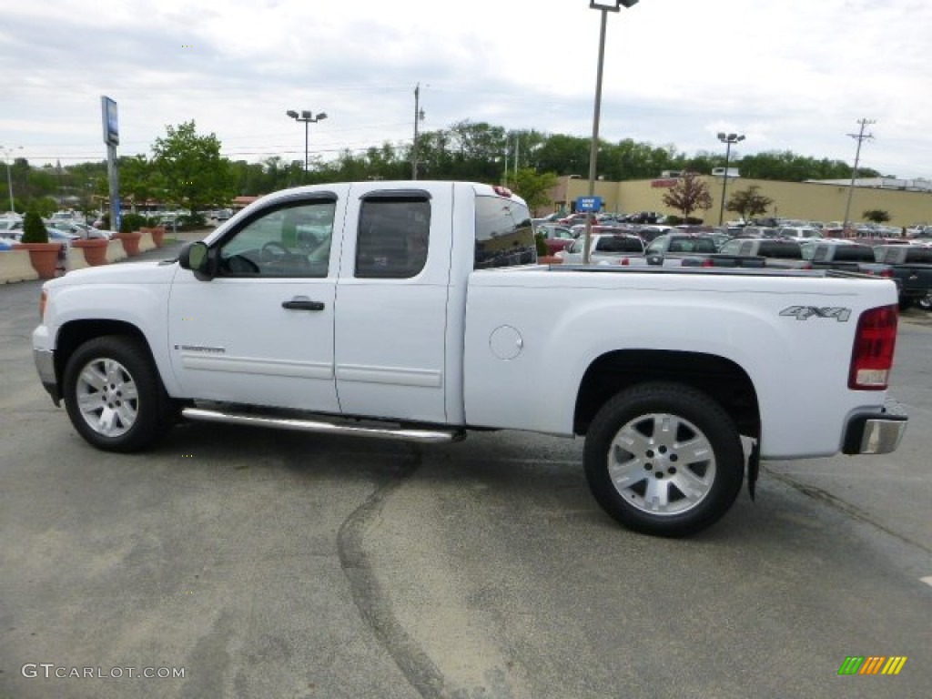 Summit White 2008 GMC Sierra 1500 SLE Extended Cab 4x4 Exterior Photo #81162173