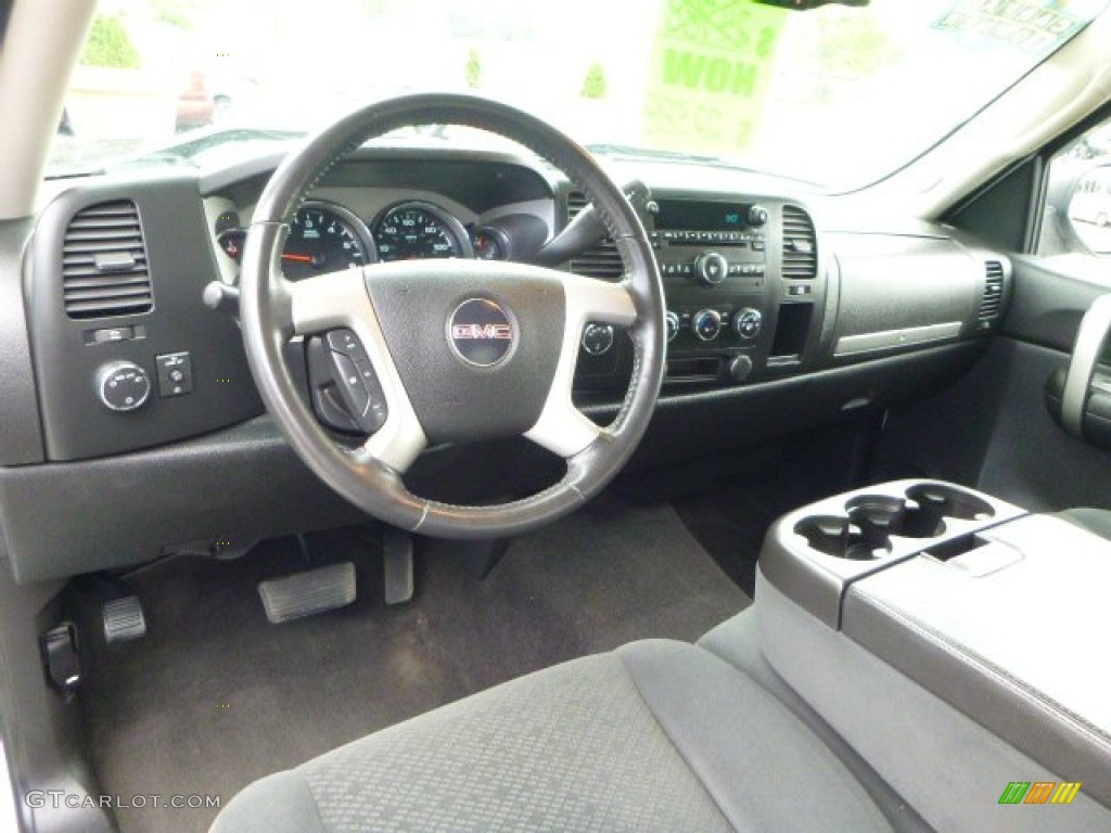 2008 GMC Sierra 1500 SLE Extended Cab 4x4 Ebony Dashboard Photo #81162258