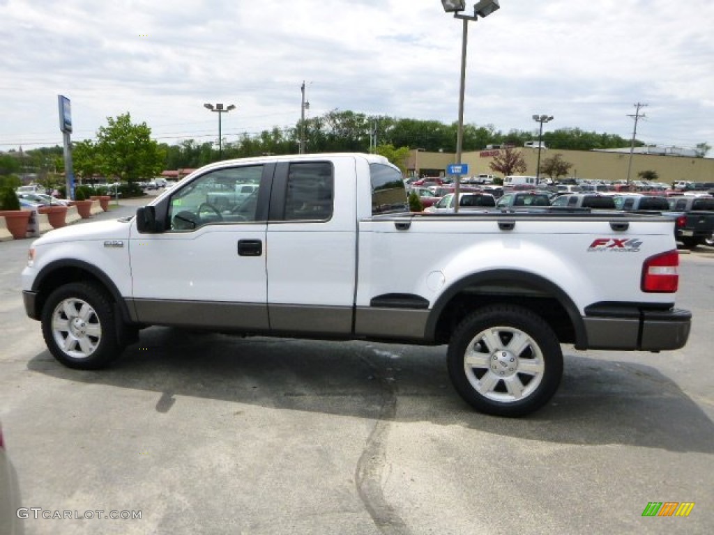 2007 F150 FX4 SuperCab 4x4 - Oxford White / Medium Flint photo #5