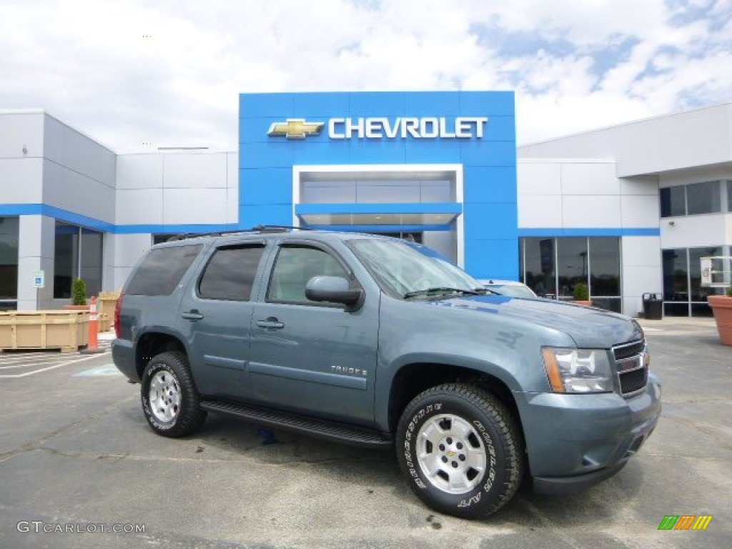 2008 Tahoe LT 4x4 - Blue Granite Metallic / Light Titanium/Dark Titanium photo #1