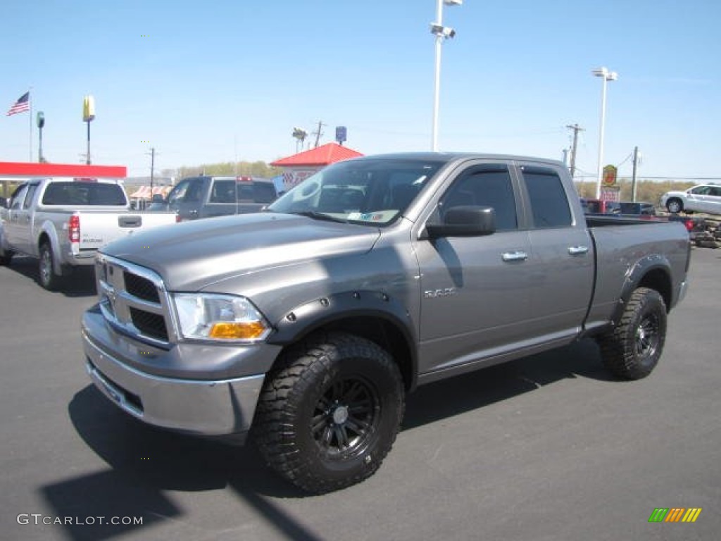 2010 Ram 1500 SLT Quad Cab 4x4 - Mineral Gray Metallic / Dark Slate/Medium Graystone photo #1