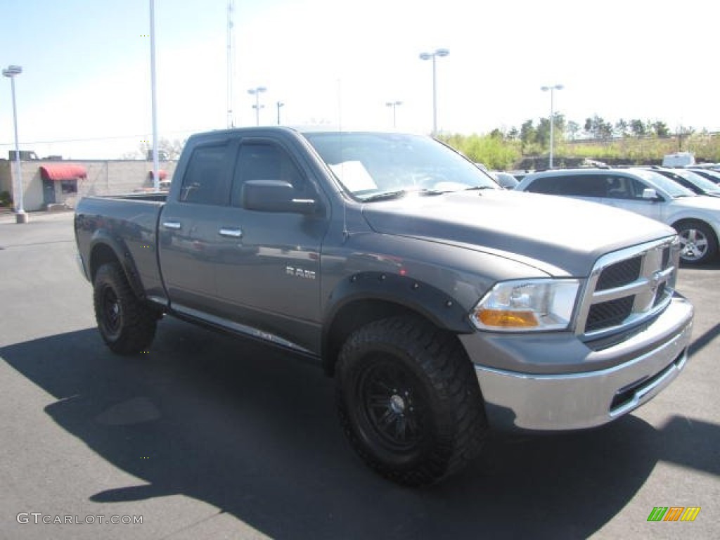 2010 Ram 1500 SLT Quad Cab 4x4 - Mineral Gray Metallic / Dark Slate/Medium Graystone photo #3