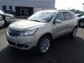 2013 Champagne Silver Metallic Chevrolet Traverse LT  photo #4