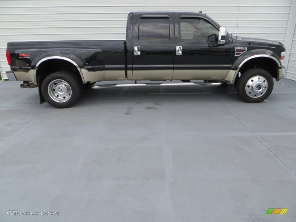 Black 2008 Ford F450 Super Duty Lariat Crew Cab 4x4 Dually Exterior Photo #81166538