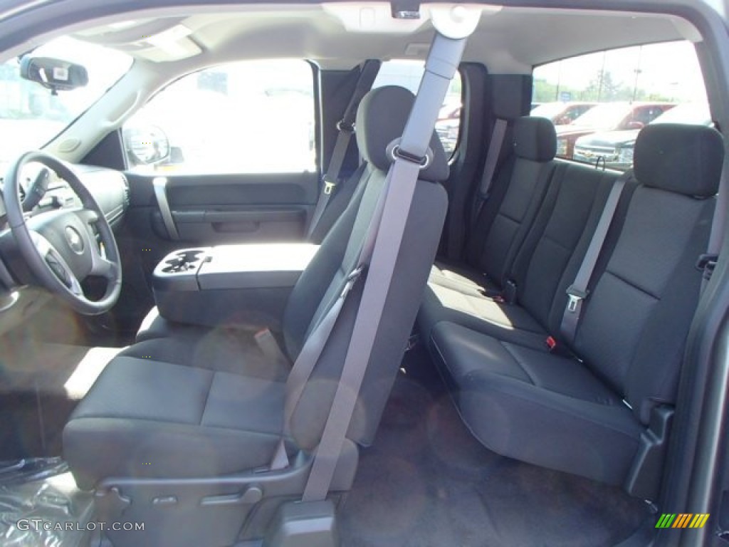 Ebony Interior 2013 Chevrolet Silverado 1500 LT Extended Cab 4x4 Photo #81167319