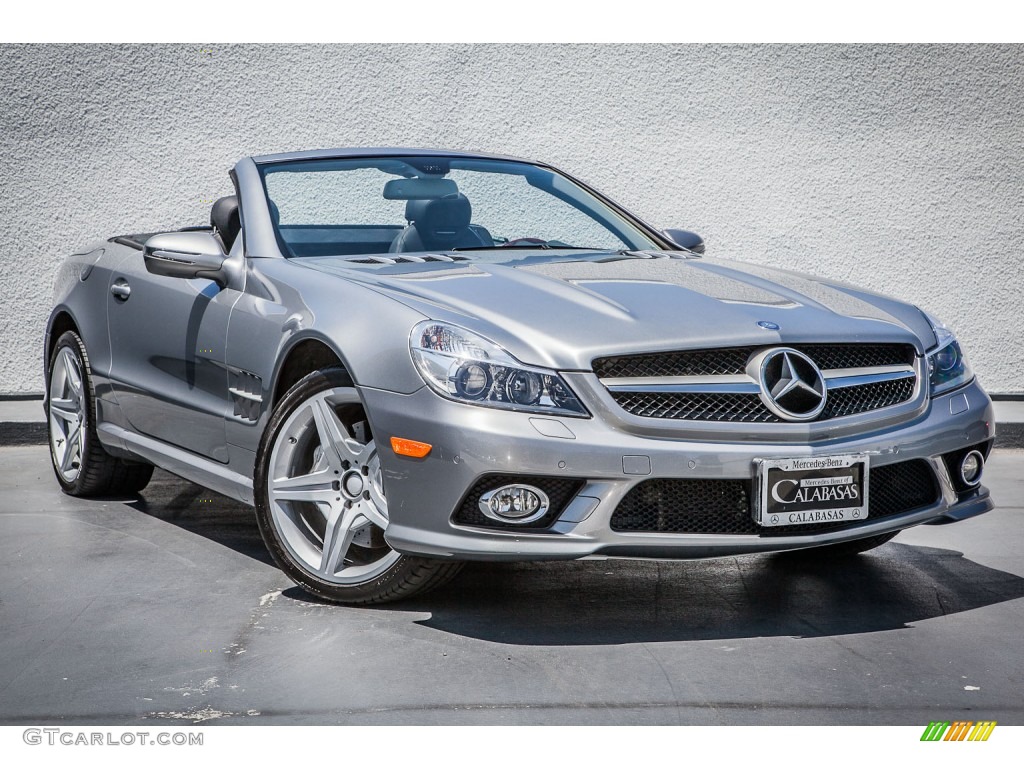 2011 SL 550 Roadster - Palladium Silver Metallic / Black photo #12