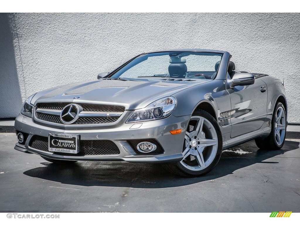 2011 SL 550 Roadster - Palladium Silver Metallic / Black photo #13