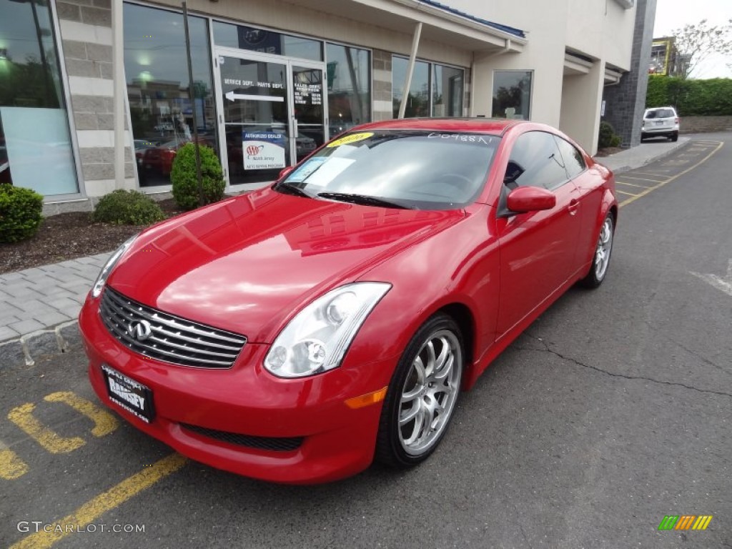 2006 G 35 Coupe - Laser Red Pearl / Graphite photo #1