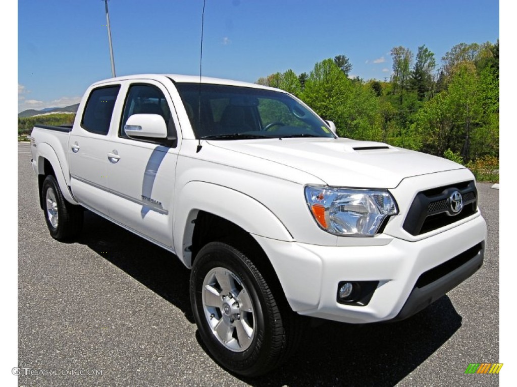 Super White 2012 Toyota Tacoma V6 TRD Sport Double Cab 4x4 Exterior Photo #81169377