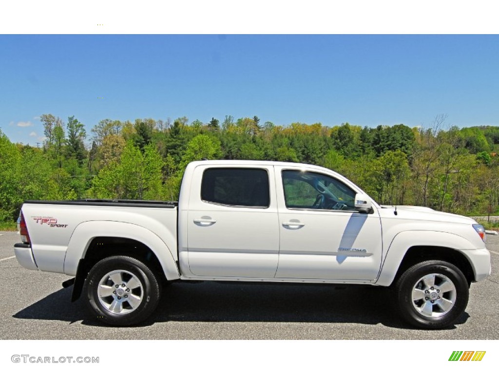 Super White 2012 Toyota Tacoma V6 TRD Sport Double Cab 4x4 Exterior Photo #81169419