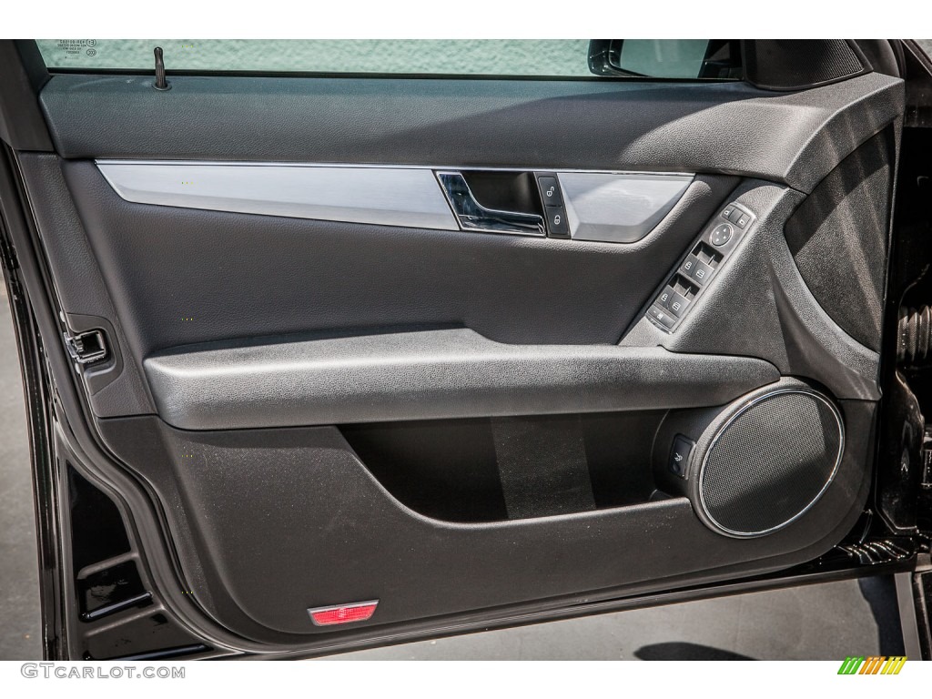 2010 Mercedes-Benz C 300 Sport Black Door Panel Photo #81169686