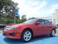 Red Candy Metallic 2012 Ford Fusion SE V6