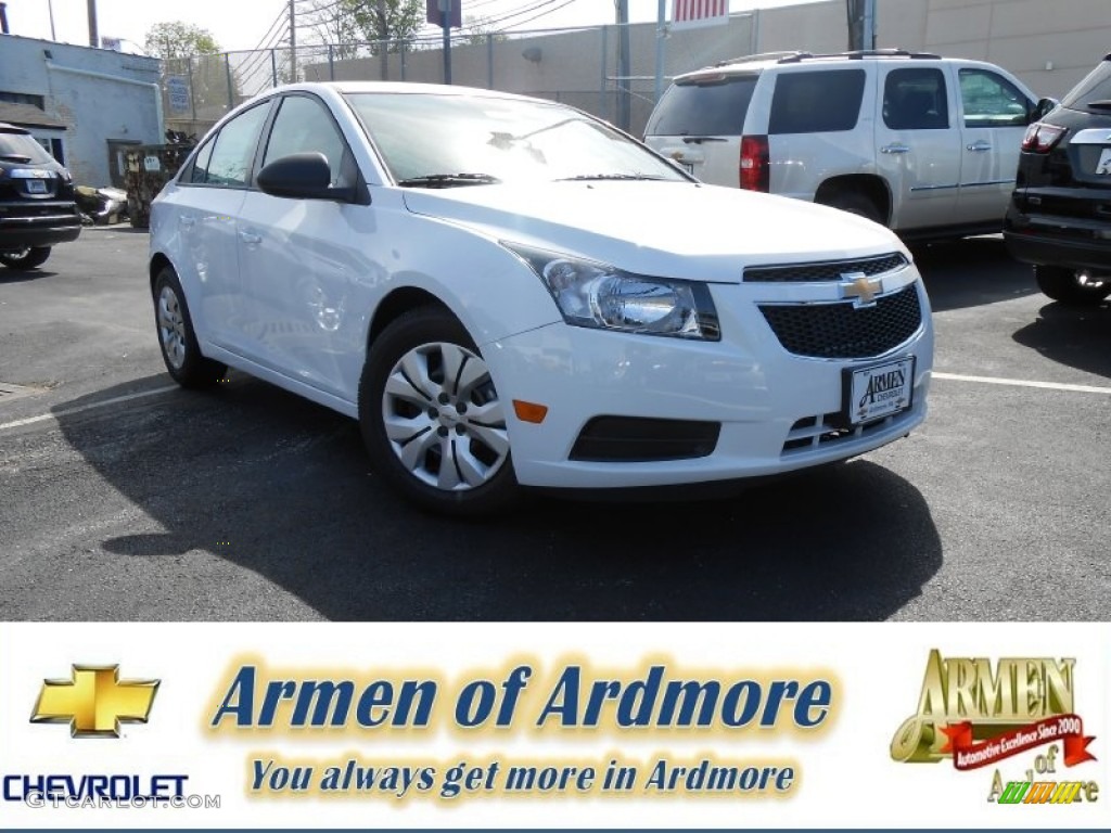 2013 Cruze LS - Summit White / Jet Black/Medium Titanium photo #1