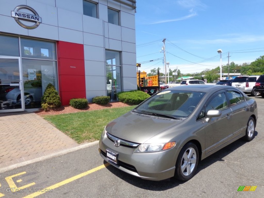 2006 Civic EX Sedan - Shoreline Mist Metallic / Gray photo #1