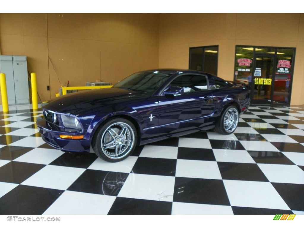 2006 Mustang V6 Premium Coupe - Vista Blue Metallic / Light Graphite photo #3