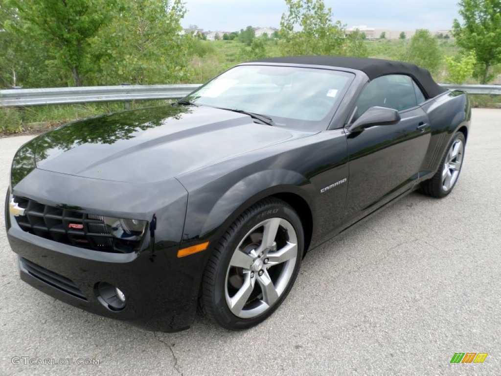 2012 Camaro LT/RS Convertible - Black / Black photo #9