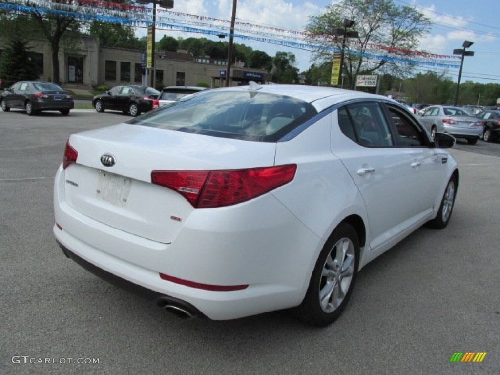 2013 Optima LX - Snow White Pearl / Gray photo #6