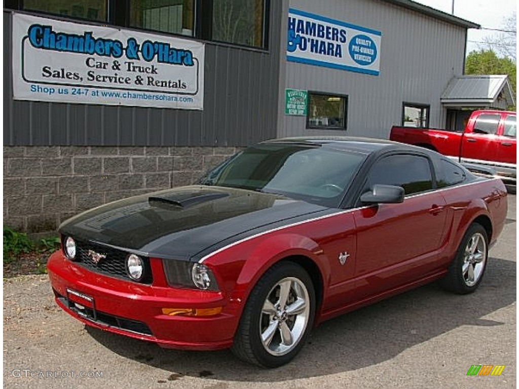 2009 Dark Candy Apple Red Ford Mustang GT Premium Coupe 81170930 Car Color