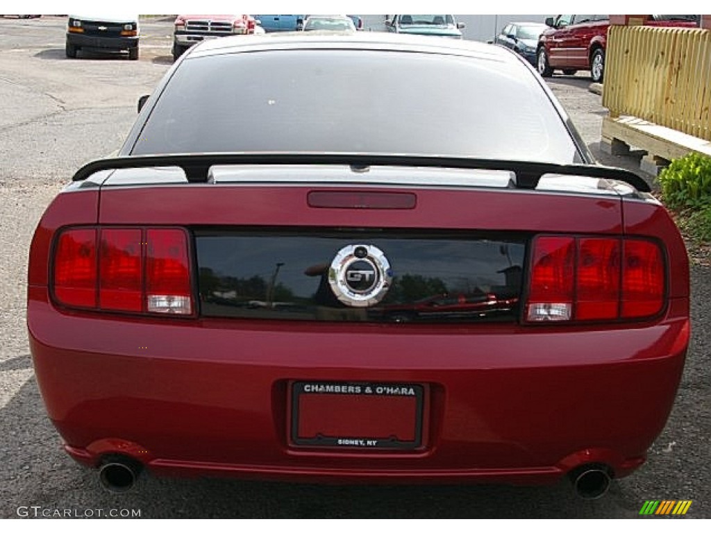 2009 Mustang GT Premium Coupe - Dark Candy Apple Red / Dark Charcoal photo #8