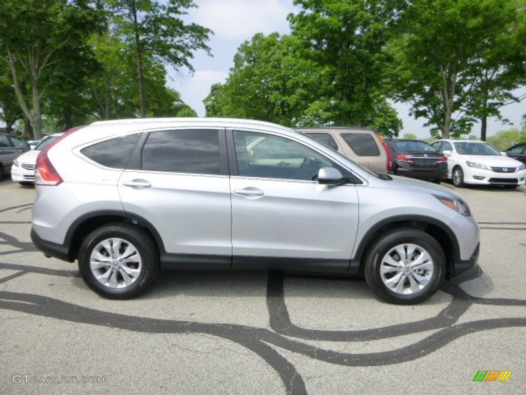 2013 CR-V EX-L AWD - Alabaster Silver Metallic / Black photo #2