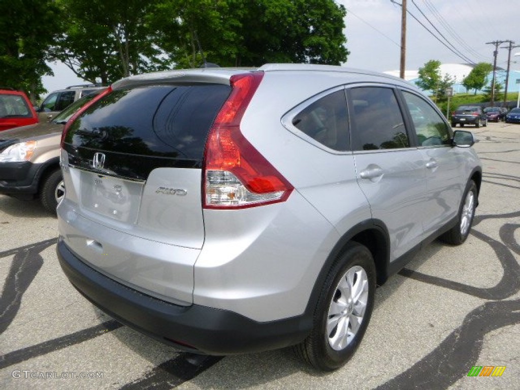 2013 CR-V EX-L AWD - Alabaster Silver Metallic / Black photo #3