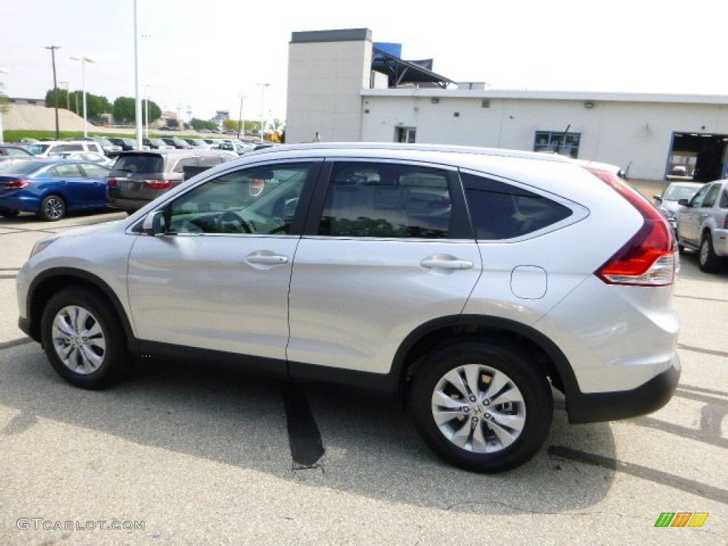 2013 CR-V EX-L AWD - Alabaster Silver Metallic / Black photo #6