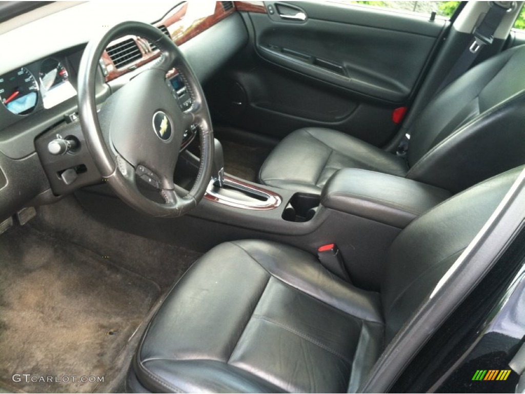 Ebony Interior 2009 Chevrolet Impala LTZ Photo #81175136