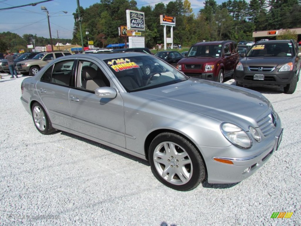2003 E 500 Sedan - Brilliant Silver Metallic / Ash Grey photo #1