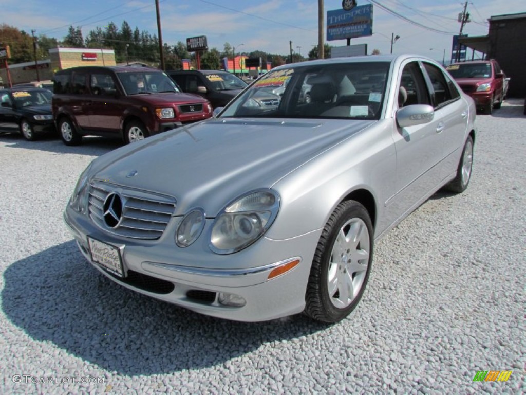 2003 E 500 Sedan - Brilliant Silver Metallic / Ash Grey photo #13