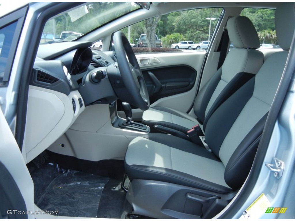 2013 Fiesta S Sedan - Ingot Silver / Charcoal Black/Light Stone photo #6